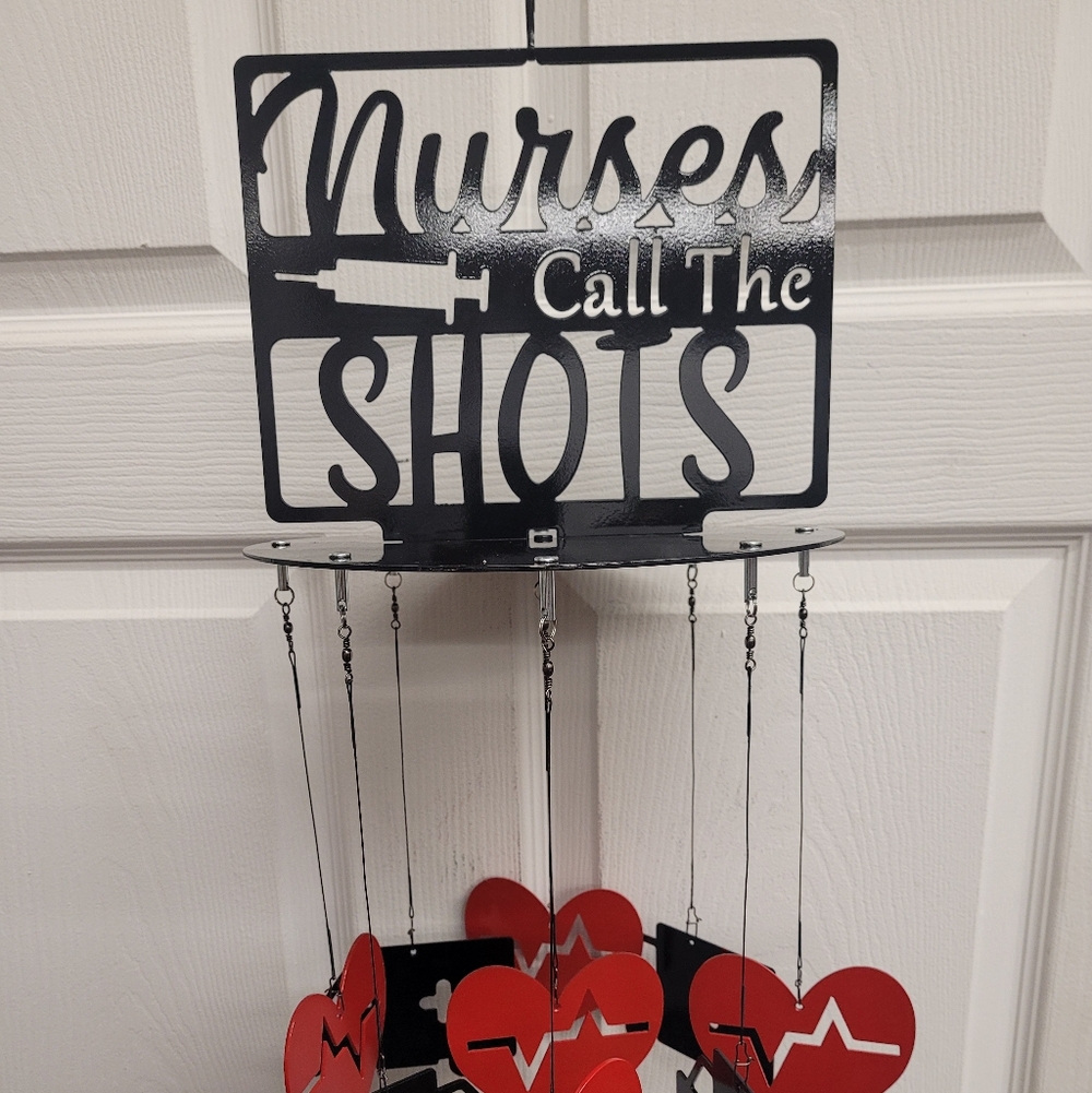 Black and Red Nurses Call the Shots Wall Decor